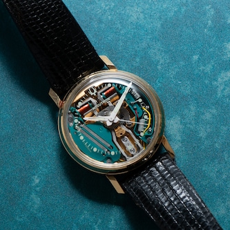 Pre-Owned Bulova Bulova Accutron Spaceview 14k Yellow Gold