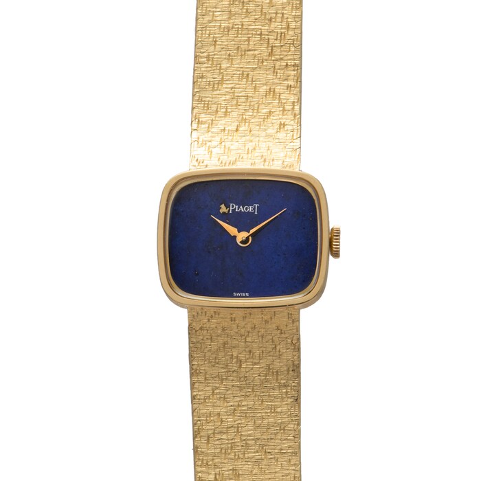 Pre-Owned Piaget Piaget 'Lapis Lazuli' Yellow Gold Dress Watch