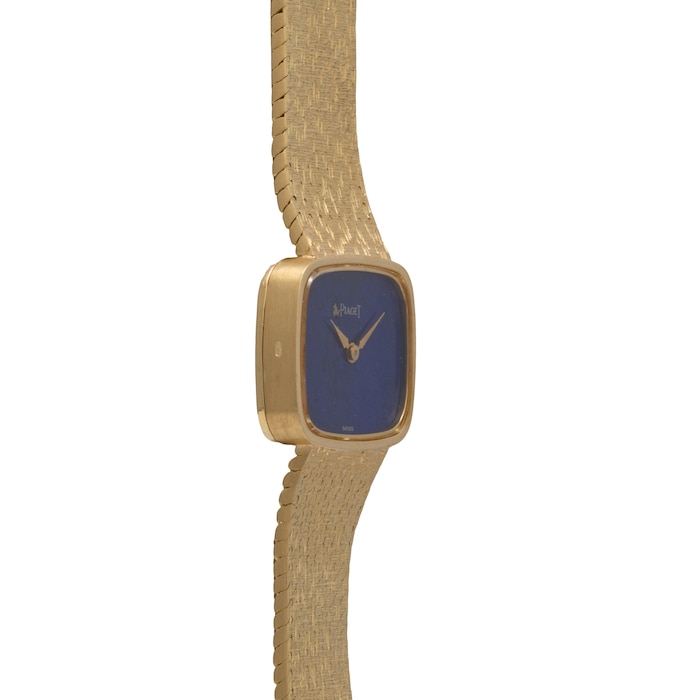 Pre-Owned Piaget Piaget 'Lapis Lazuli' Yellow Gold Dress Watch