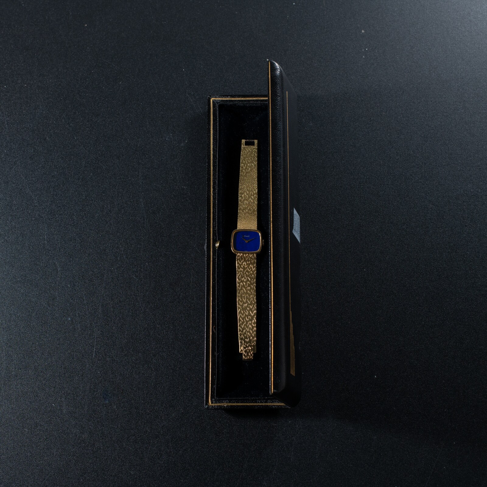 Pre-Owned Piaget 'Lapis Lazuli' Yellow Gold Dress Watch
