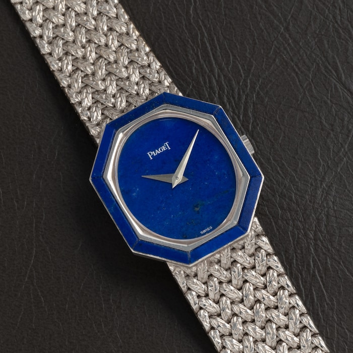 Pre-Owned Piaget Lapis Lazuli' White Gold Dress Watch