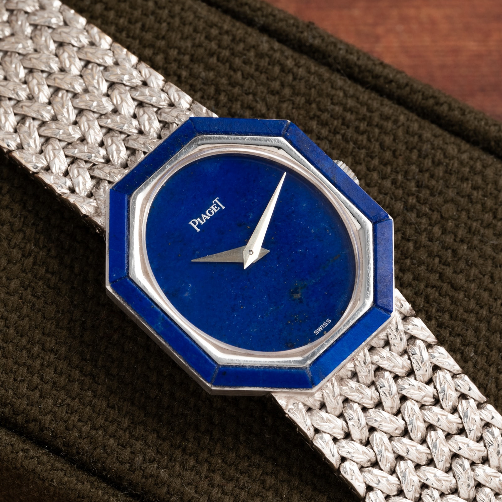 Pre-Owned Piaget Lapis Lazuli' White Gold Dress Watch