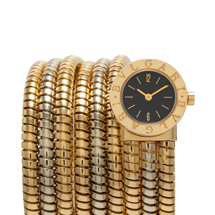 Pre-Owned Bulgari Serpenti Tubogas 'Bicolore'
