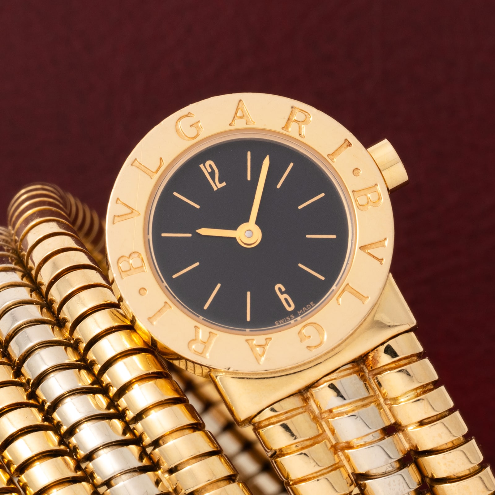 Pre-Owned Bulgari Serpenti Tubogas 'Bicolore'