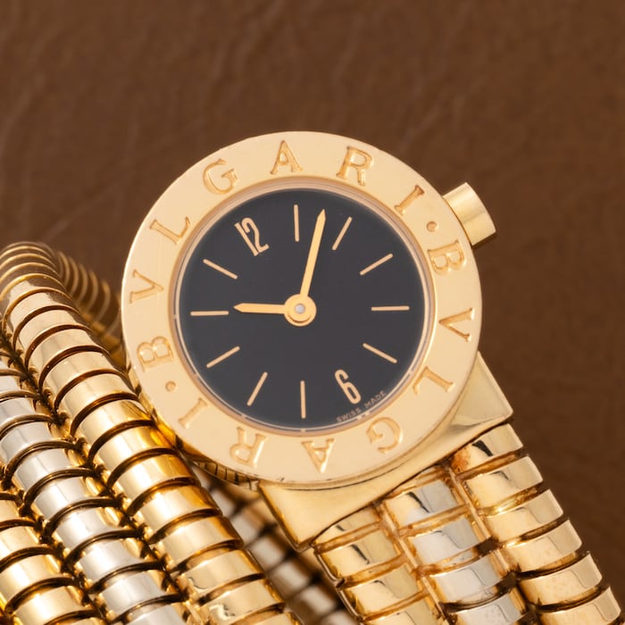 Pre-Owned Bulgari Serpenti Tubogas 'Bicolore'