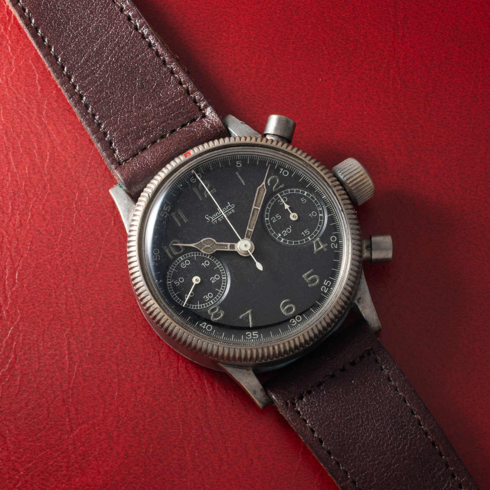 Pre-Owned Hanhart Pilot Flyback Chronograph 'McQueen'