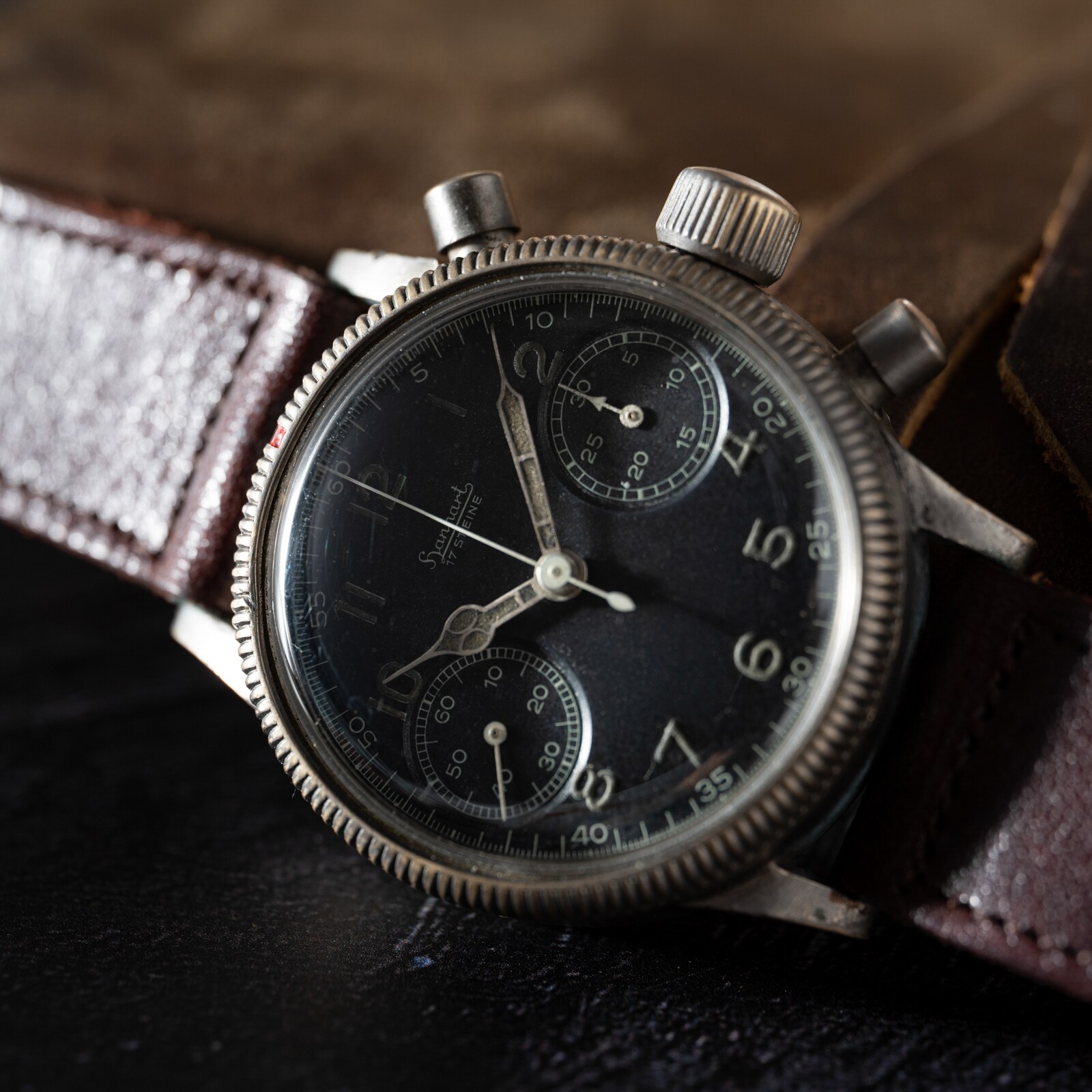 Pre-Owned Hanhart Pilot Flyback Chronograph 'McQueen'