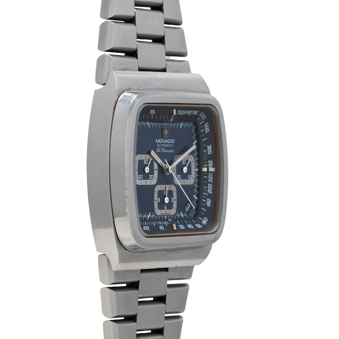 Pre-Owned Movado El Primero Chronograph 'TV Case'