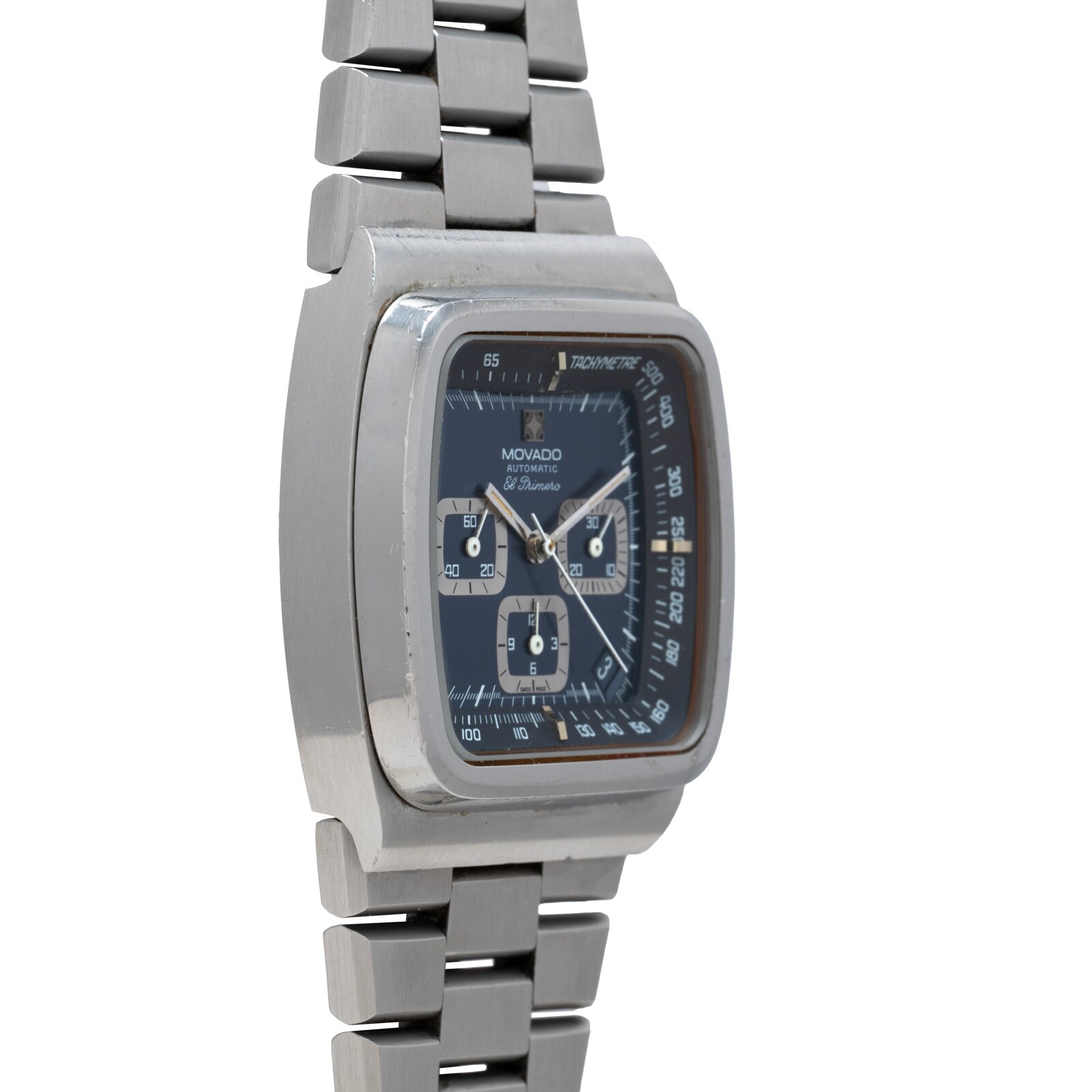 Pre-Owned Movado El Primero Chronograph 'TV Case'