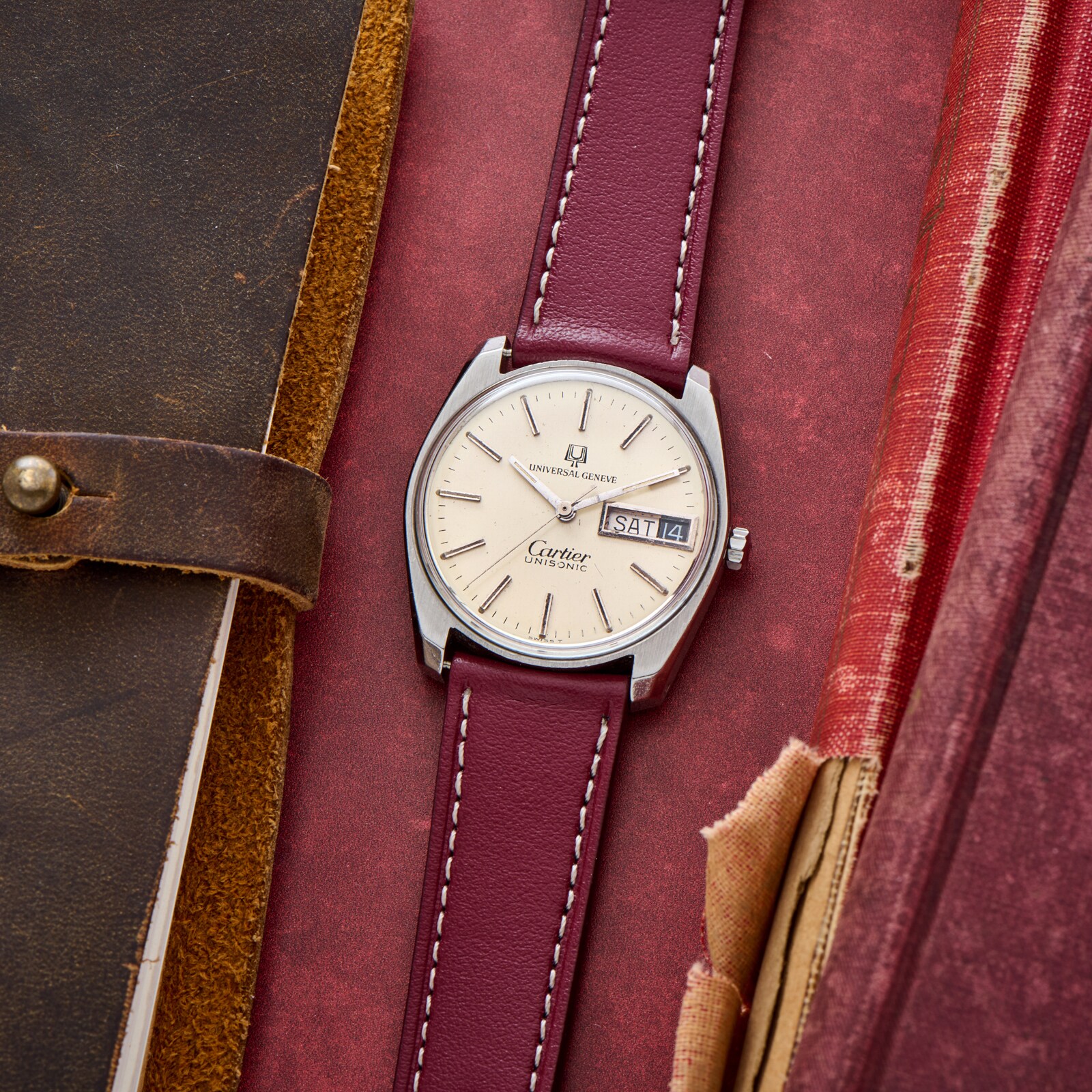 Pre-Owned Universal Geneve For Cartier Unisonic Chronometer