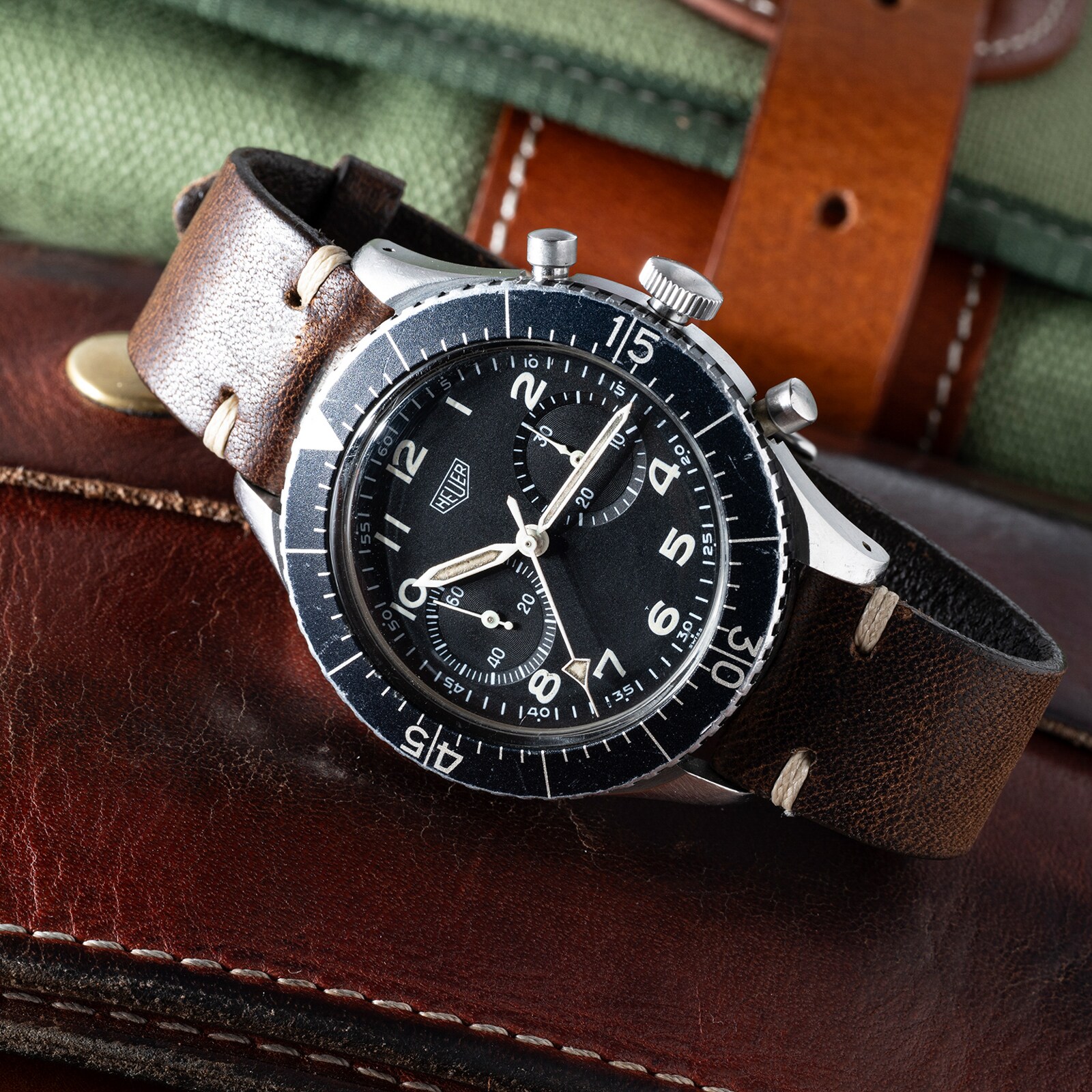 Pre-Owned Heuer Bundeswehr Flyback Chronograph