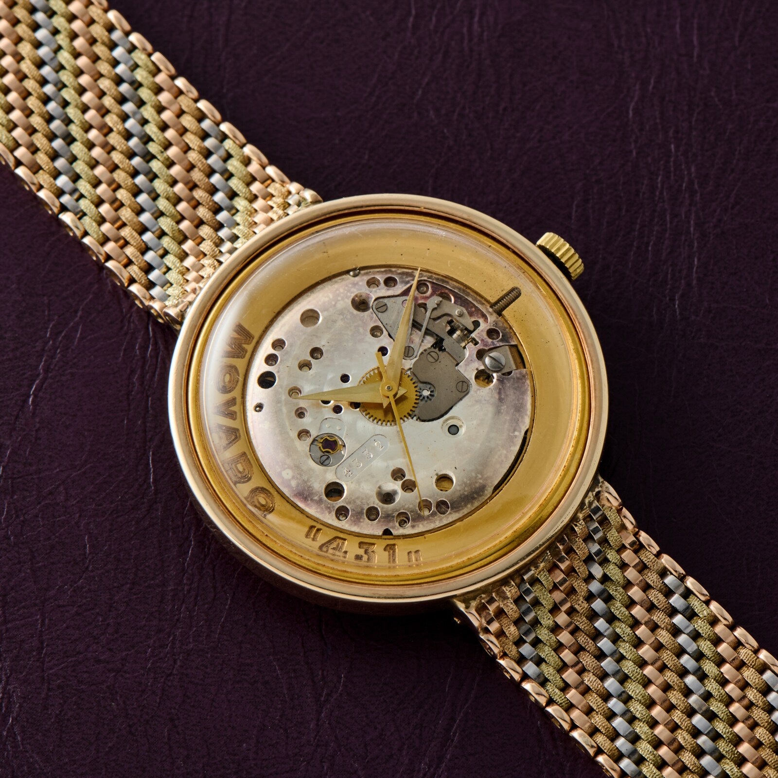 Pre-Owned Movado 431 Tri-Tone 'Salesman Sample'