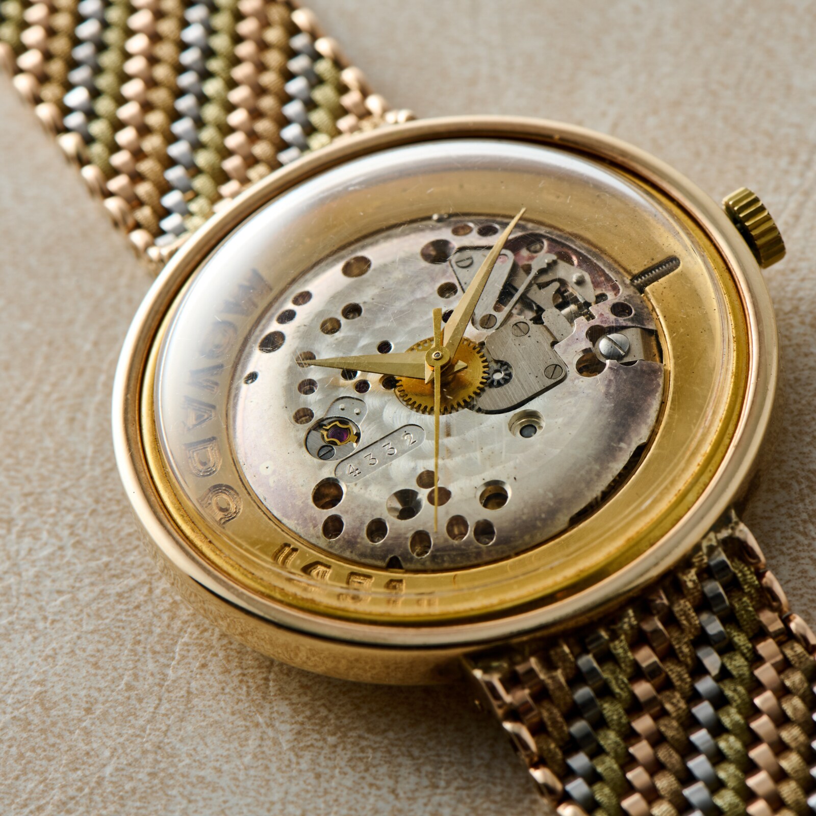Pre-Owned Movado 431 Tri-Tone 'Salesman Sample'