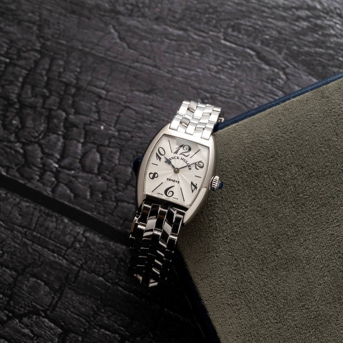 Pre-Owned Franck Muller Cintree Curvex Platinum