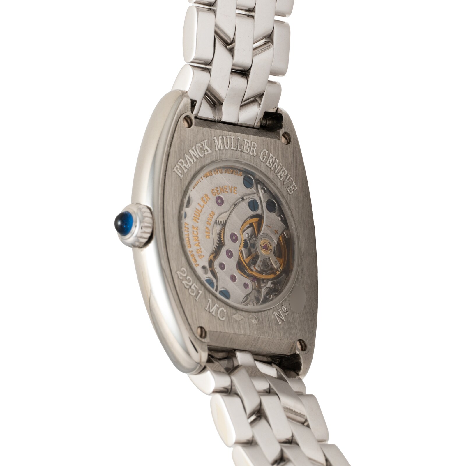 Pre-Owned Franck Muller Cintree Curvex Platinum