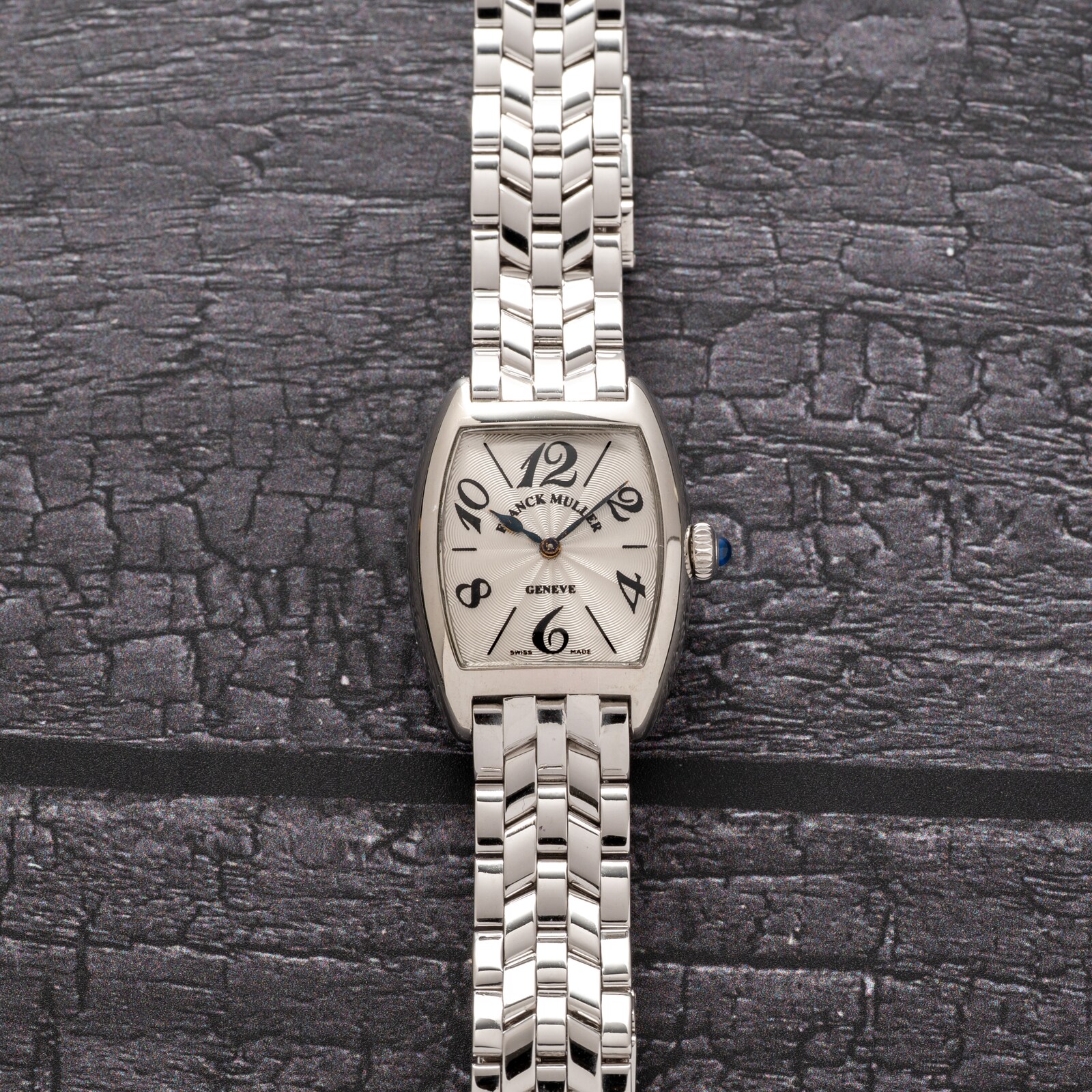 Pre-Owned Franck Muller Cintree Curvex Platinum