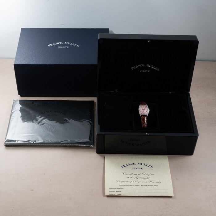 Pre-Owned Frank Muller Cintree Curvex Platinum Diamond