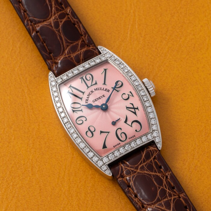 Pre-Owned Frank Muller Cintree Curvex Platinum Diamond