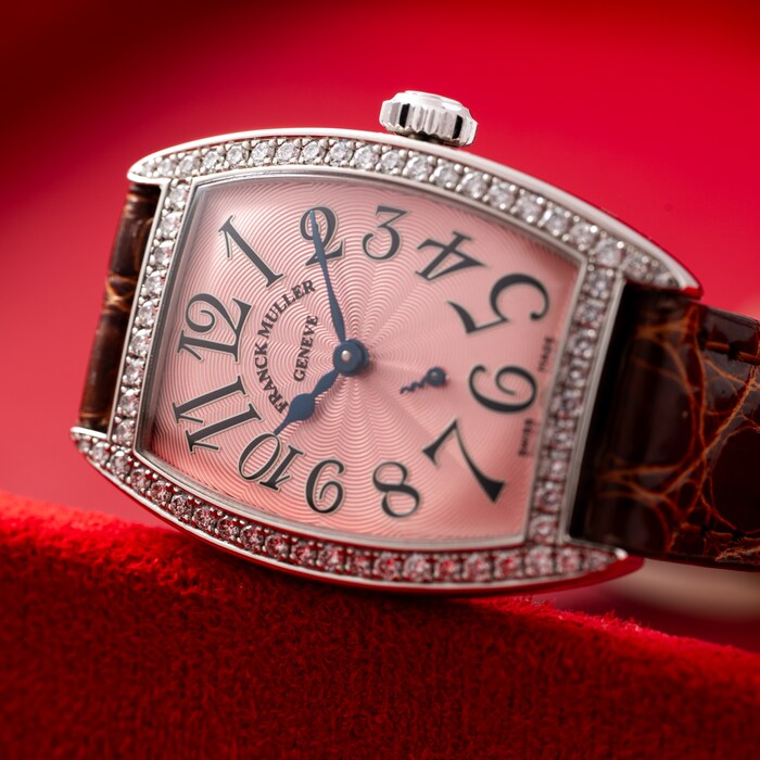 Pre-Owned Frank Muller Cintree Curvex Platinum Diamond