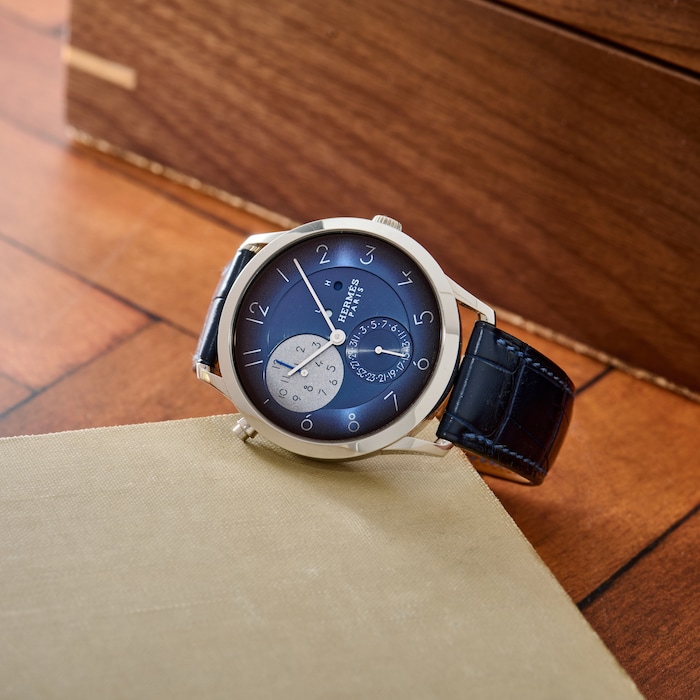 Pre-Owned Hermès Slim D'Hermès GMT for HODINKEE