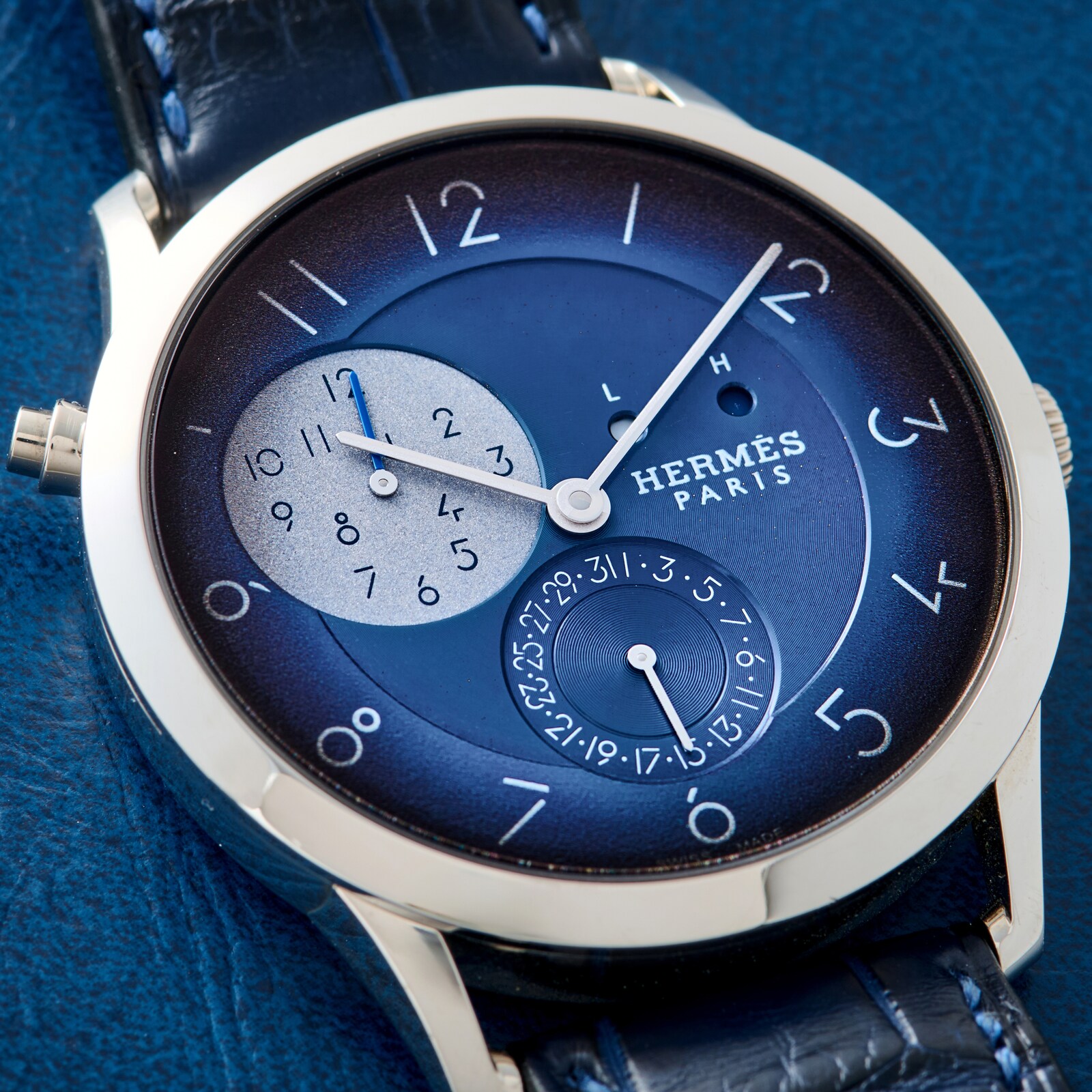 Pre-Owned Hermès Slim D'Hermès GMT for HODINKEE