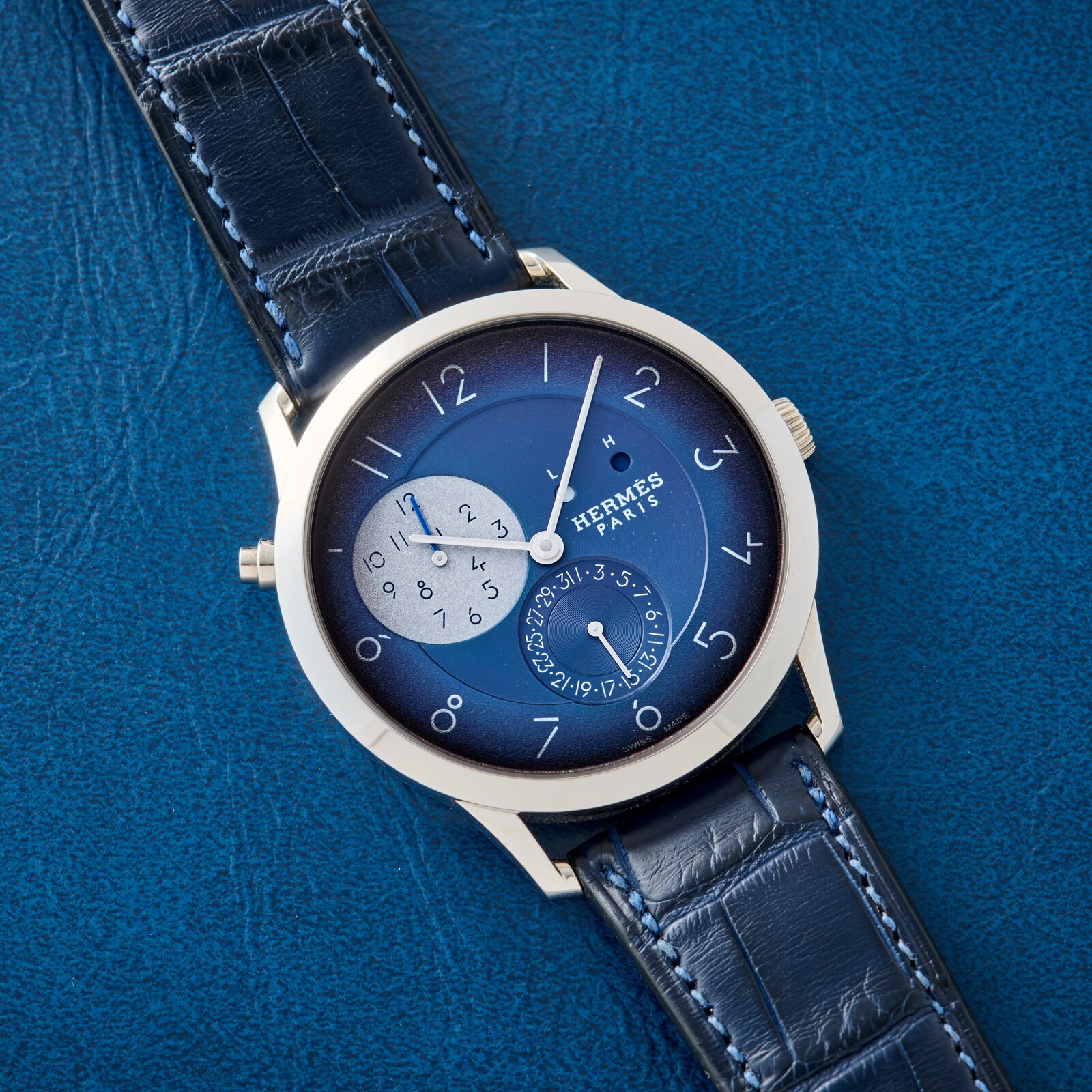 Pre-Owned Hermès Slim D'Hermès GMT for HODINKEE