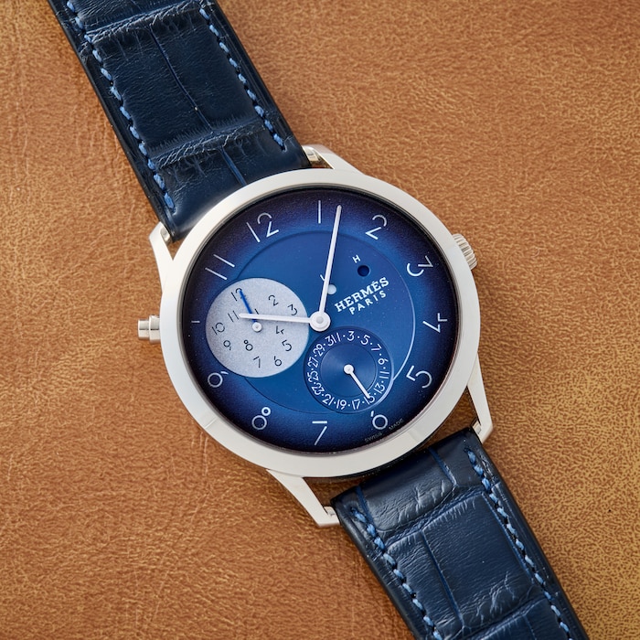 Pre-Owned Hermès Slim D'Hermès GMT for HODINKEE