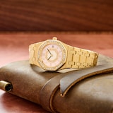 Pre-Owned Audemars Piguet Royal Oak 'Pink MOP' Ladies Diamonds