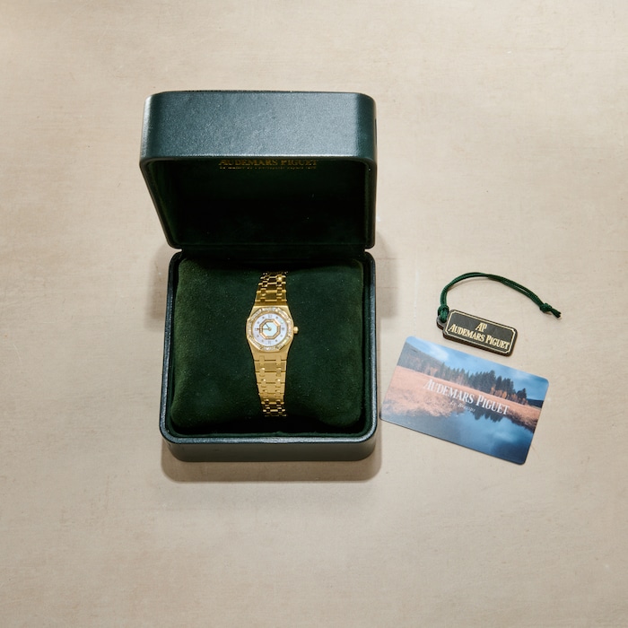 Pre-Owned Audemars Piguet Royal Oak 'Pink MOP' Ladies Diamonds