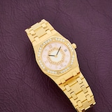 Pre-Owned Audemars Piguet Royal Oak 'Pink MOP' Ladies Diamonds