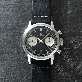Pre-Owned Hamilton Reverse Panda Chronograph