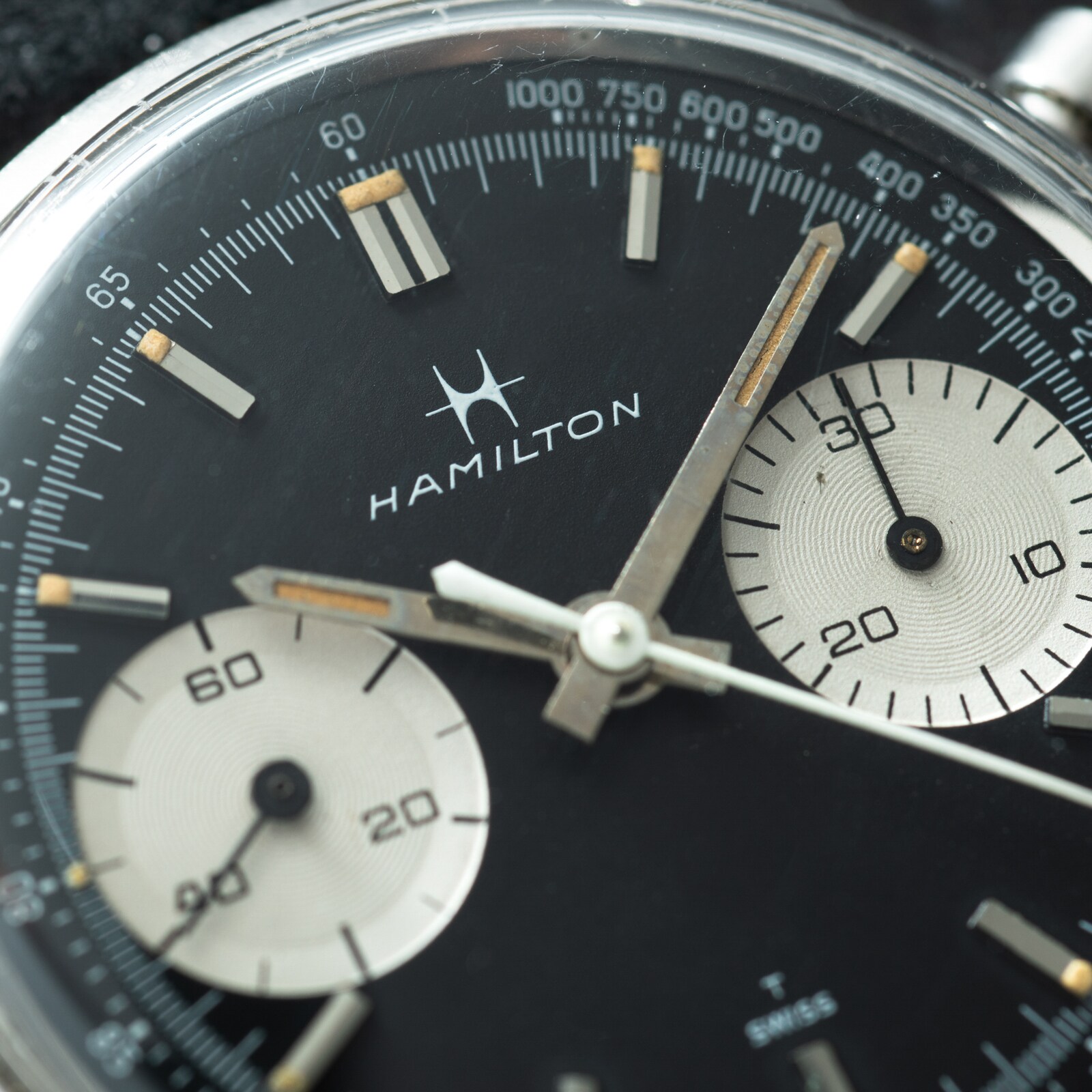 Pre-Owned Hamilton Reverse Panda Chronograph