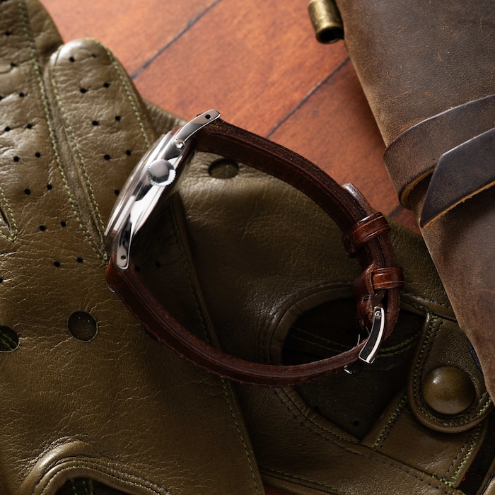 Pre-Owned Longines Salmon' Pointer Date