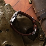 Pre-Owned Longines Salmon' Pointer Date