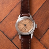 Pre-Owned Longines Salmon' Pointer Date