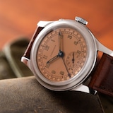 Pre-Owned Longines Salmon' Pointer Date