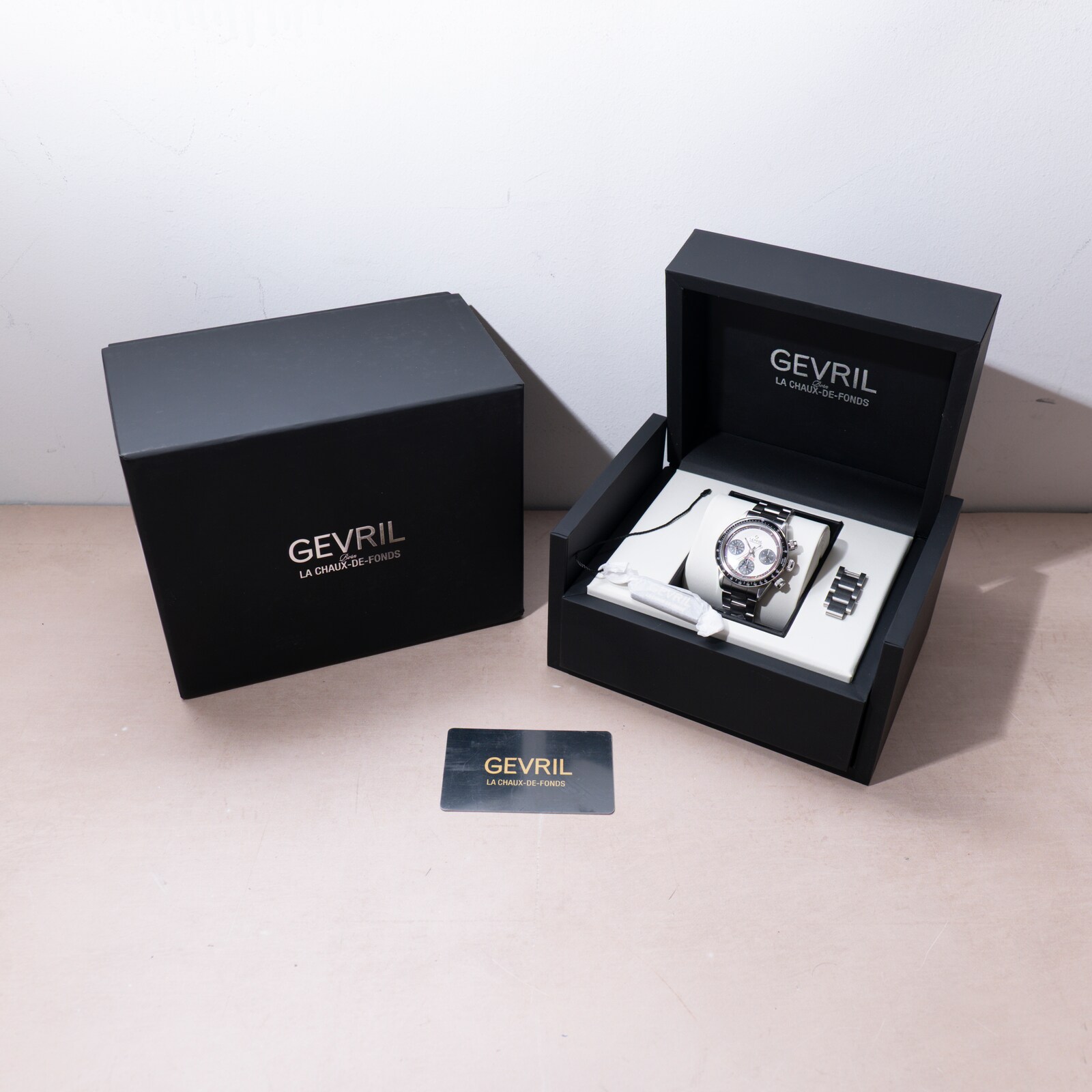 Pre-Owned Gevril Tribeca 'Paul Newman' Chronograph Re-Issue