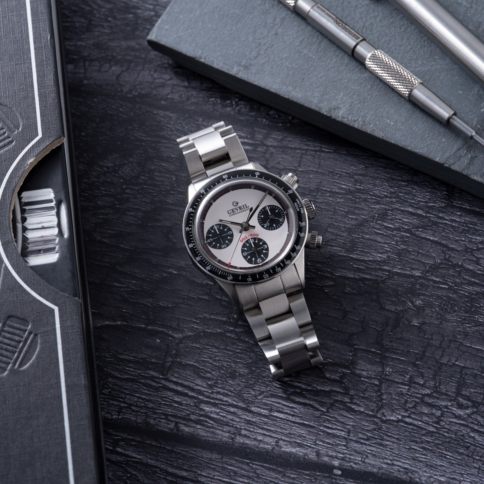 Pre-Owned Gevril Tribeca 'Paul Newman' Chronograph Re-Issue