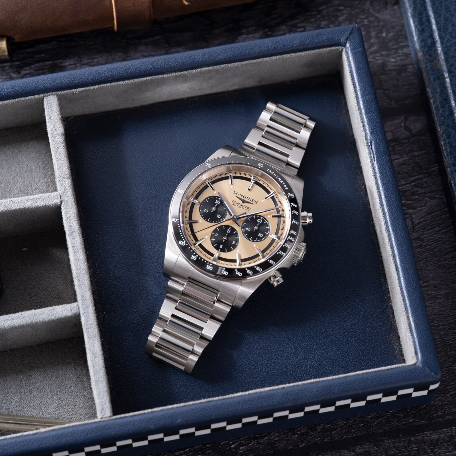 Pre-Owned Longines Conquest Chronograph