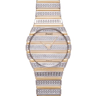 Pre-Owned Piaget Polo Two-Tone Diamonds
