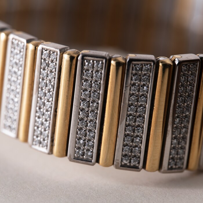 Pre-Owned Piaget Polo Two-Tone Diamonds