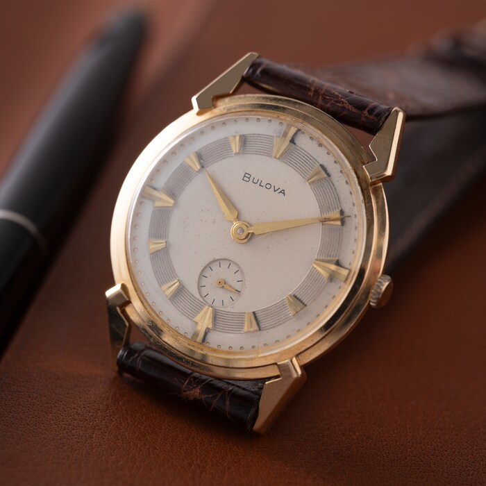 Pre-Owned Bulova Fancy Lug' Dress Watch