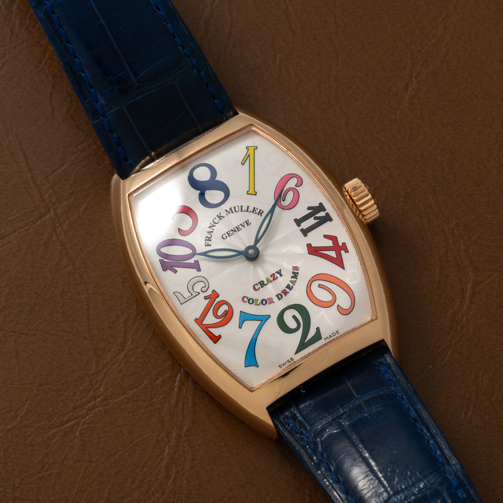 Pre-Owned Frank Muller Cintree Curvex 'Crazy Hours' Color Dreams