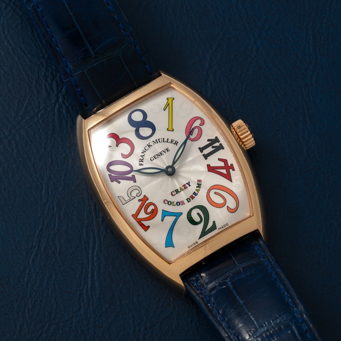 Pre-Owned Frank Muller Cintree Curvex 'Crazy Hours' Color Dreams