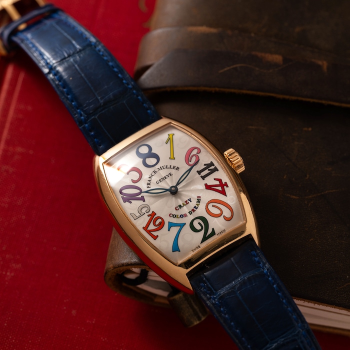 Pre-Owned Frank Muller Cintree Curvex 'Crazy Hours' Color Dreams