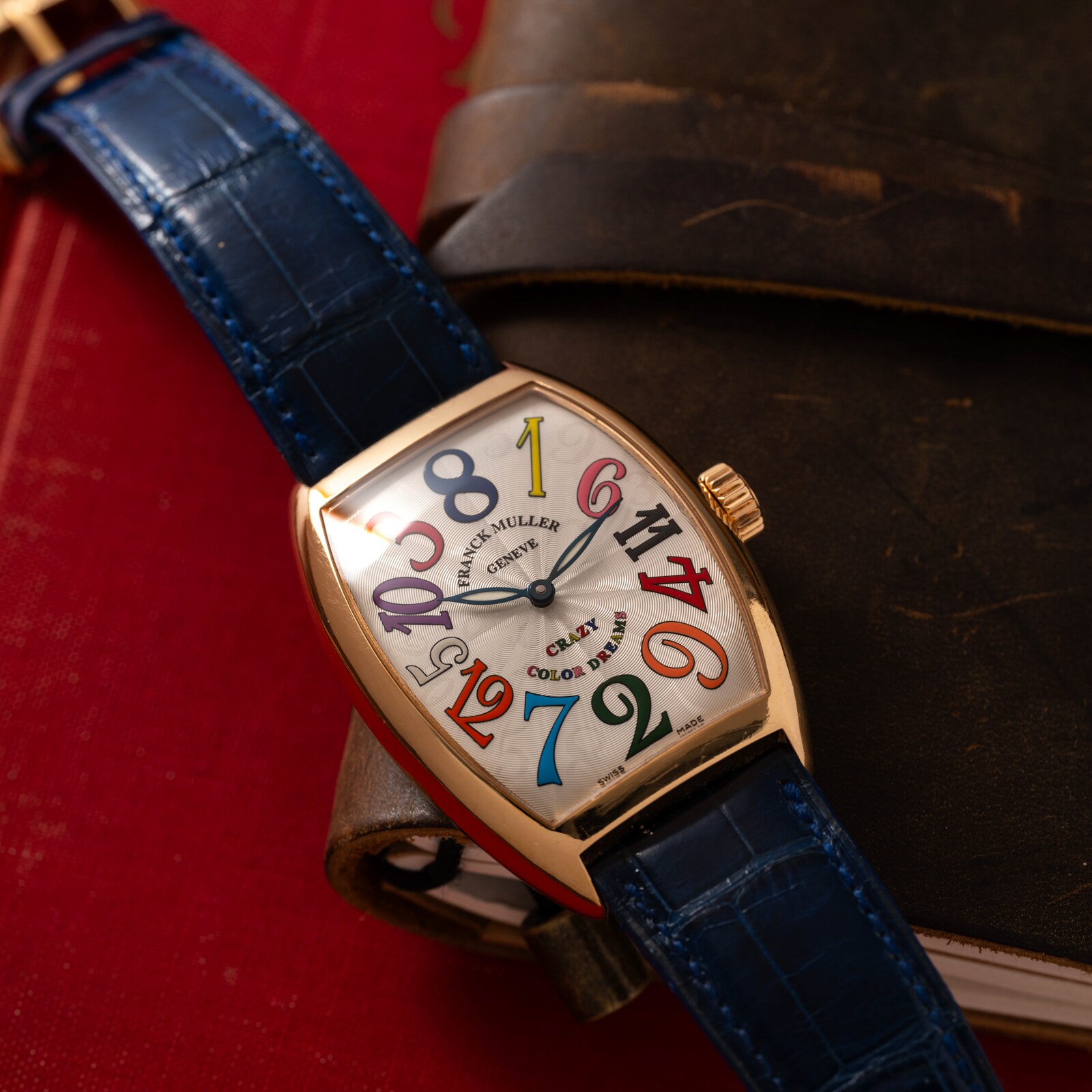 Pre-Owned Frank Muller Cintree Curvex 'Crazy Hours' Color Dreams