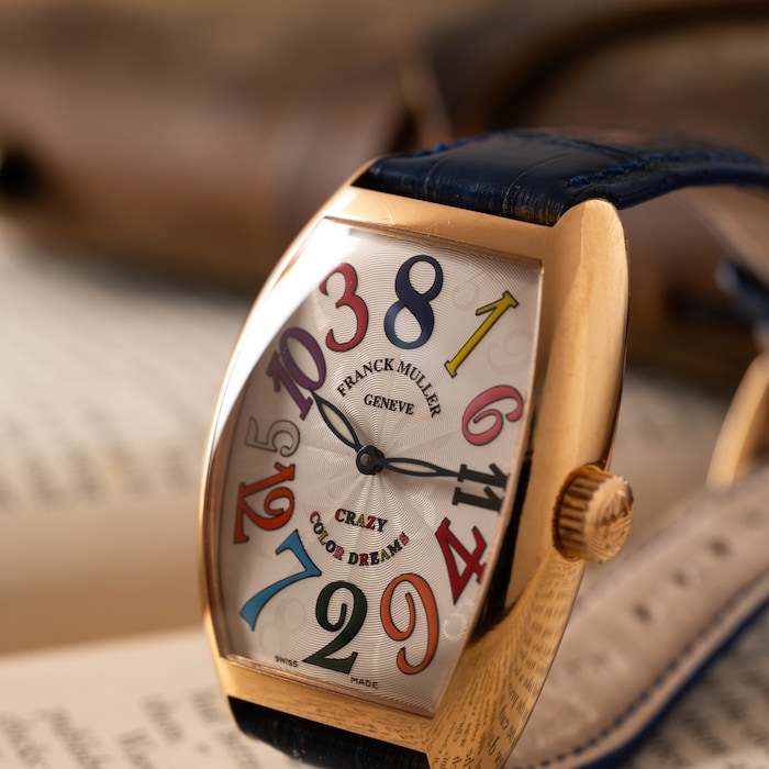 Pre-Owned Frank Muller Cintree Curvex 'Crazy Hours' Color Dreams