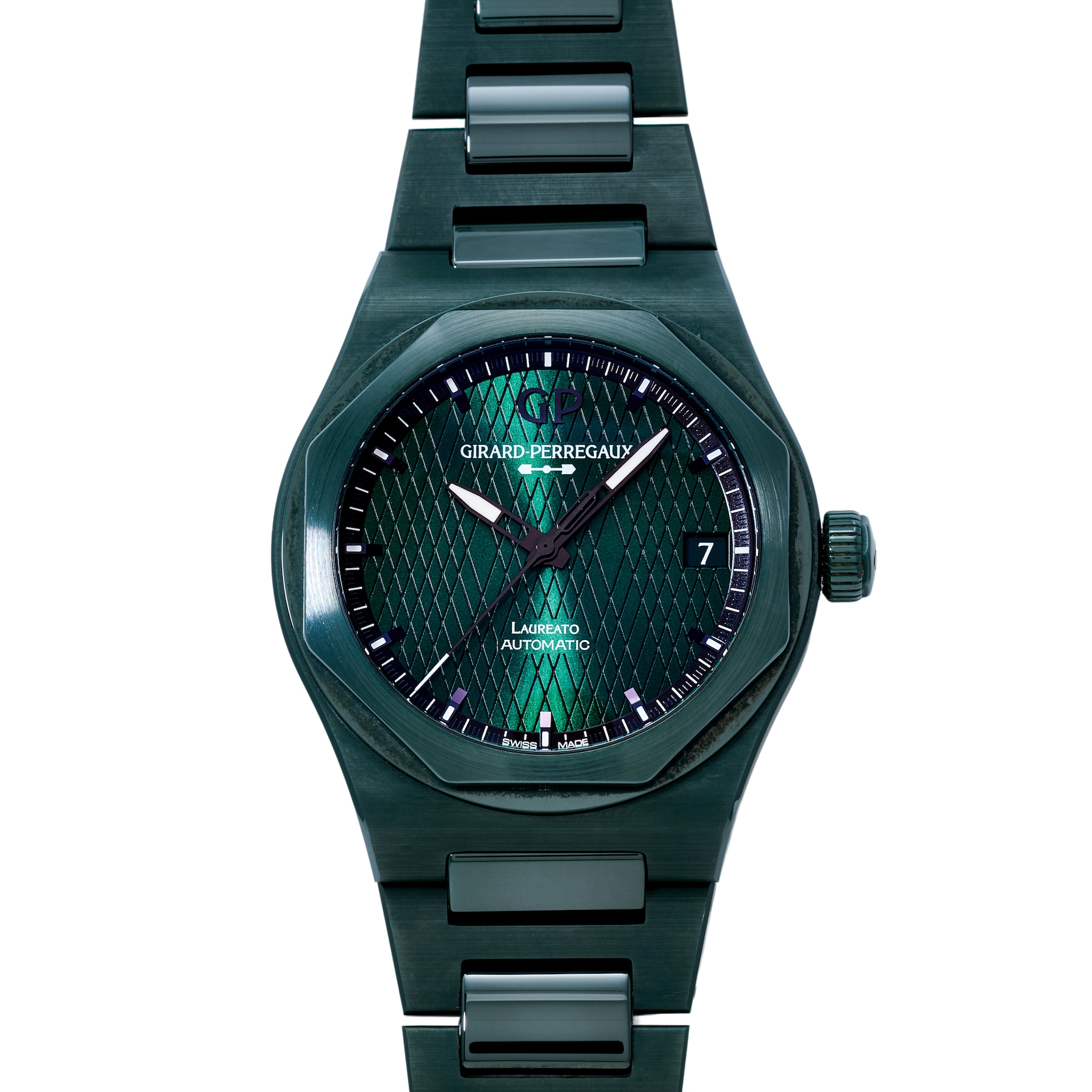 Pre-Owned Girard-Perregaux Laureato Chronograph 42 'Aston Martin' Edition