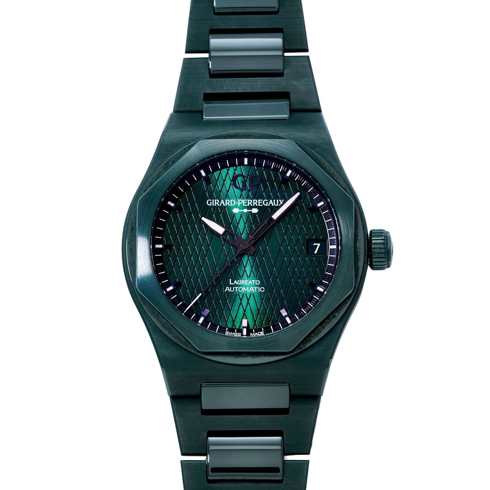 Pre-Owned Girard-Perregaux Laureato Chronograph 42 'Aston Martin' Edition