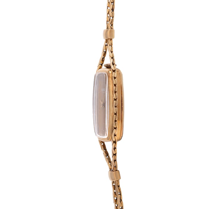Pre-Owned Gucci Tiger's Eye Sautoir Timepiece Necklace